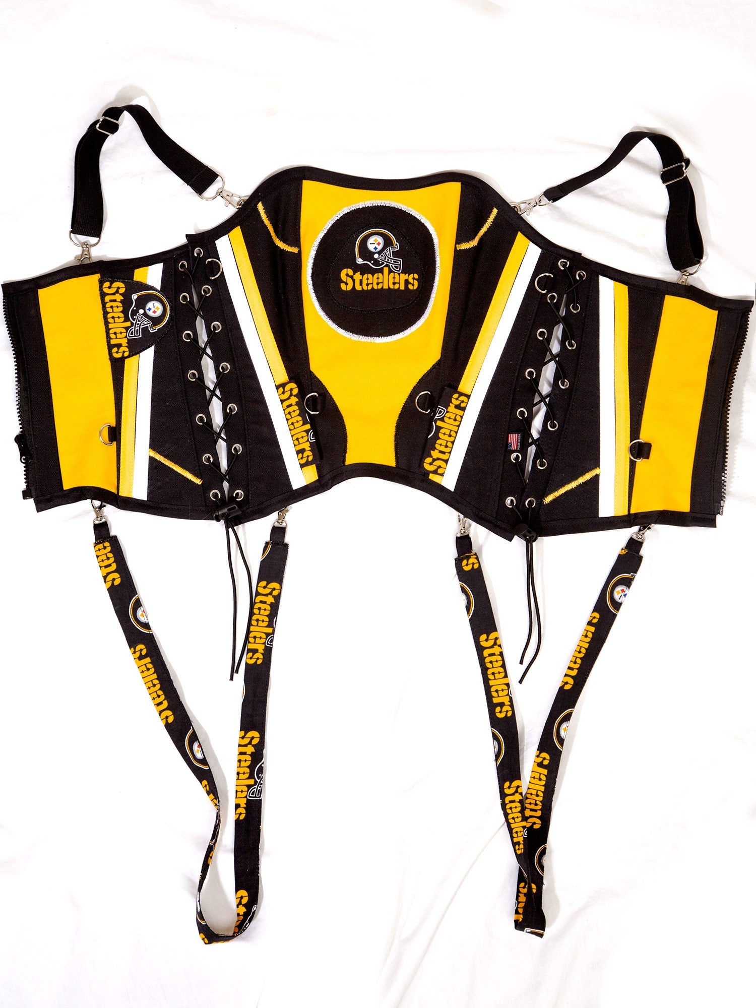 Pittsburgh Steelers Football Team Corset Bustier Top